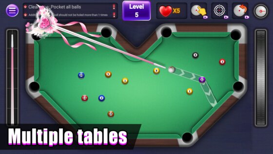 Super Billiards Real 8 Ball 1.4.1. Скриншот 1