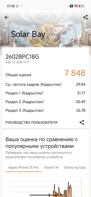 Топ за свои деньги… или всё же нет? Обзор POCO X8 Pro Max — Производительность и тесты. 8