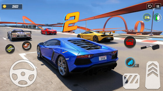 GT Mega Ramp Car Stunt Games 2.4. Скриншот 11