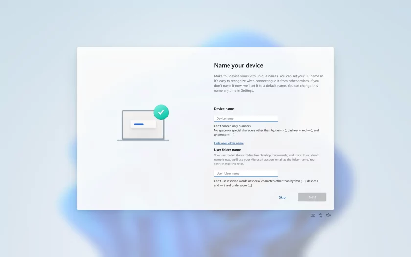 В Windows 11 появится возможность установить имя пользовательской папки