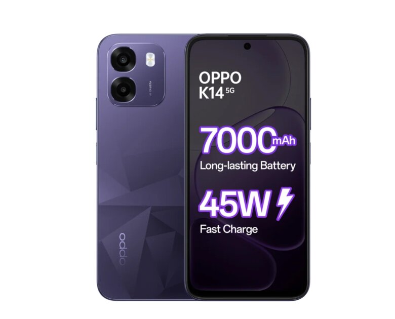 Dimensity 6300 и батарея на 7000 мАч за 195 долларов: OPPO представила смартфон K14 5G