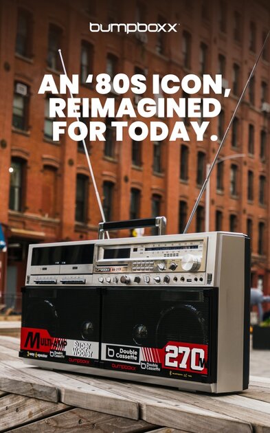 Представлен бумбокс Bumpboxx BB-777 — это современная версия культовой модели от Sharp