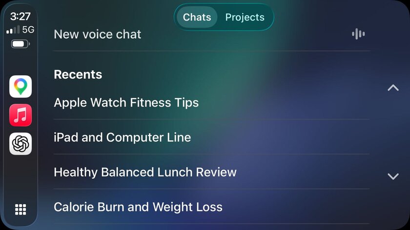 ChatGPT теперь поддерживает CarPlay: можно давать голосовые команды, не отрываясь от дороги