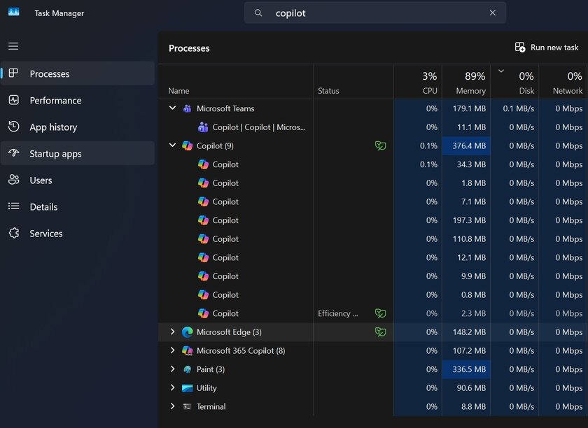 Новый Copilot для Windows 11 потребляет больше ОЗУ: в него встроили полноценный Edge