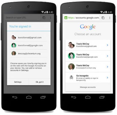 Браузер Google Chrome Beta для Android получает дизайн Material Design