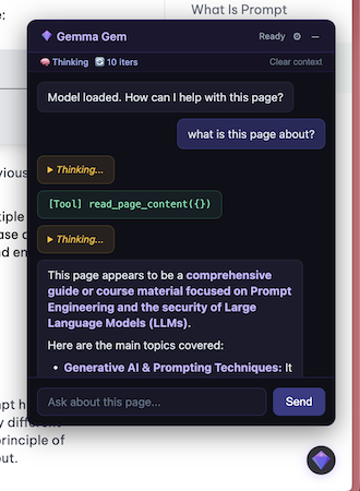Мощную и бесплатную LLM-нейросеть от Google можно встроить локально в браузер — Gemma Gem