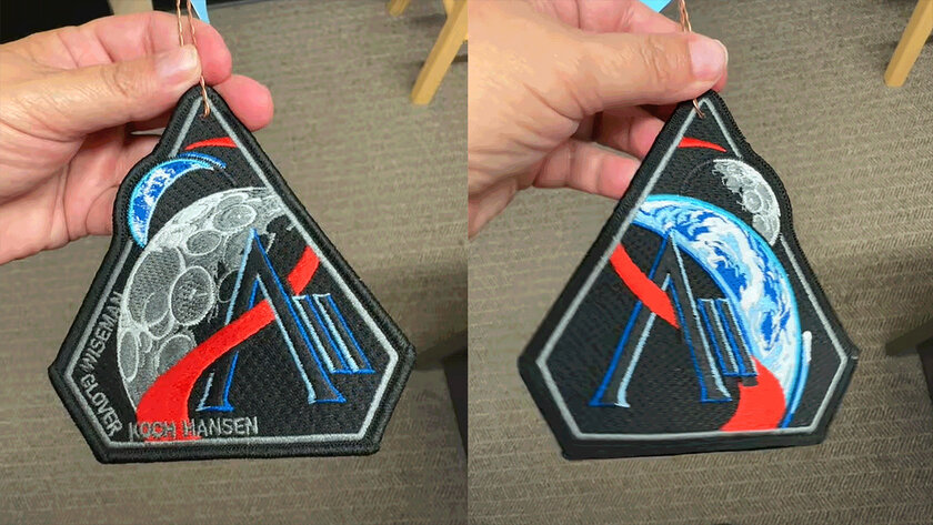 Возвращаясь, астронавтам лунной миссии придётся перевернуть шевроны (впервые в истории) — зачем