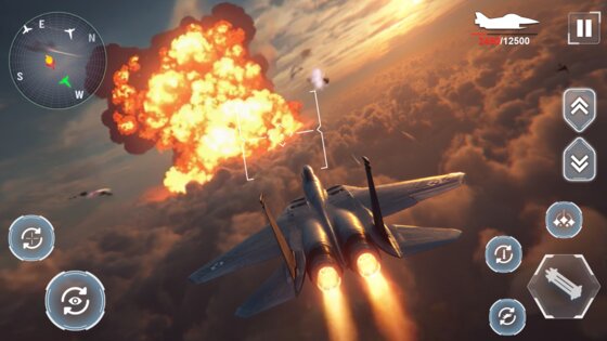 Aircraft Strike: Jet Fighter Game 3.7.8. Скриншот 3