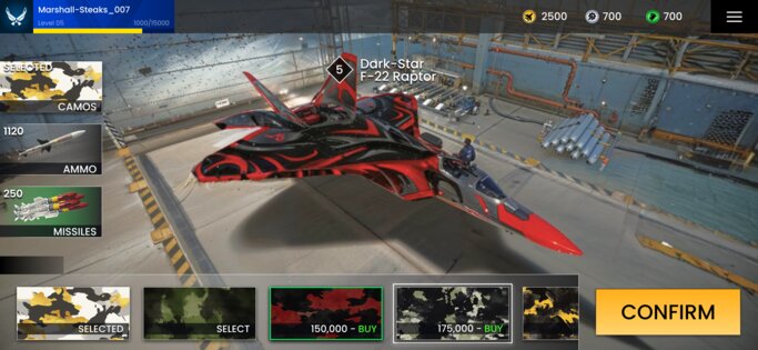 Aircraft Strike: Jet Fighter Game 3.7.8. Скриншот 5