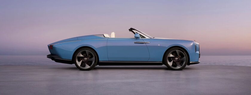 Представлен первый в истории Rolls-Royce электрический кабриолет: его длина 5,76 метра