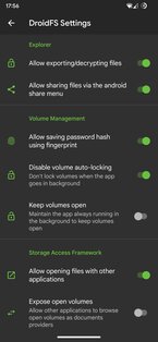 DroidFS 2.2.0. Скриншот 3