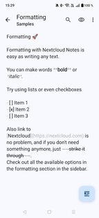 Nextcloud Notes 33.0.0. Скриншот 3