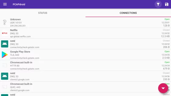 PCAPdroid 1.9.1. Скриншот 6