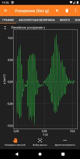 phyphox 1.2.0. Скриншот 3