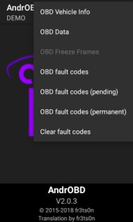 AndrOBD 2.7.9. Скриншот 2