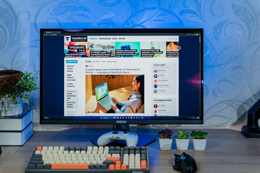 Магия QD-OLED, 240 Гц и отклик 0,03 мс: обзор геймерского монитора AOC AGON PRO AG276QZD2 — Отзыв. 1