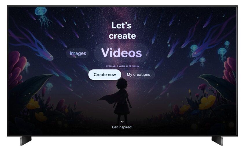 Google TV получил крупное обновление: вертикальные ролики, генерация изображений и Google Photos