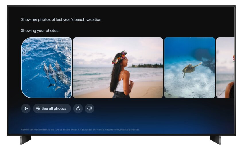 Google TV получил крупное обновление: вертикальные ролики, генерация изображений и Google Photos