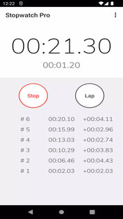 Секундомер Pro 1.8.8. Скриншот 1