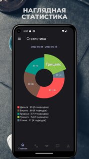 План тренировок в зале и дома 1.19.4. Скриншот 3