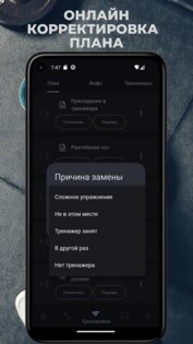 План тренировок в зале и дома 1.19.2. Скриншот 2