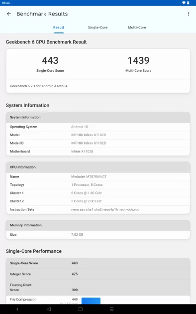 Недорогой планшет с большим экраном для игр и учёбы: обзор Infinix XPAD 30E — Производительность и тесты. 1