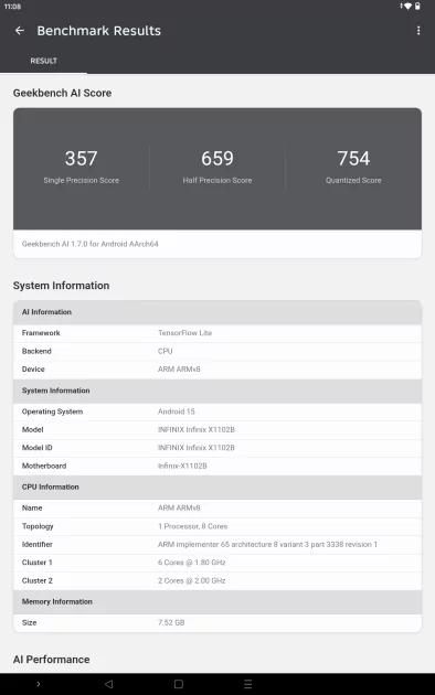 Недорогой планшет с большим экраном для игр и учёбы: обзор Infinix XPAD 30E — Производительность и тесты. 2
