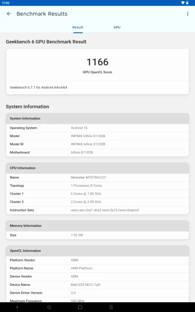 Недорогой планшет с большим экраном для игр и учёбы: обзор Infinix XPAD 30E — Производительность и тесты. 5