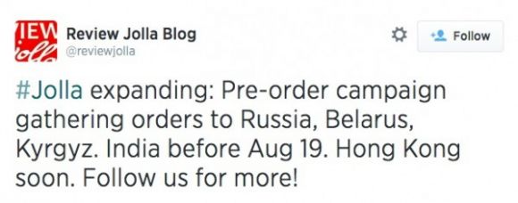 Jolla расширяет географию продаж своего смартфона с Sailfish OS