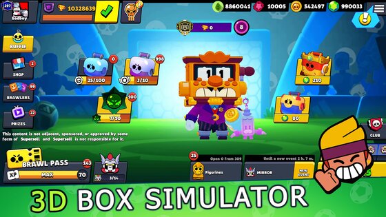 Бокс Симулятор для Brawl Stars 2.13. Скриншот 19