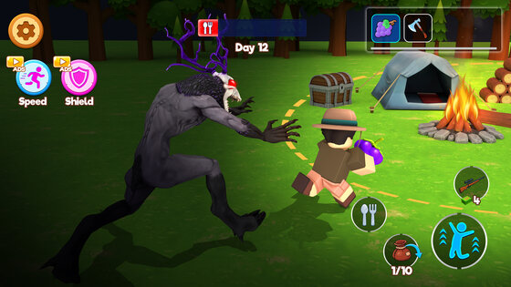 Night in Survive Dark Forest 1.0.2. Скриншот 12