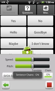 Talk-a-Droid 4.0.6. Скриншот 4