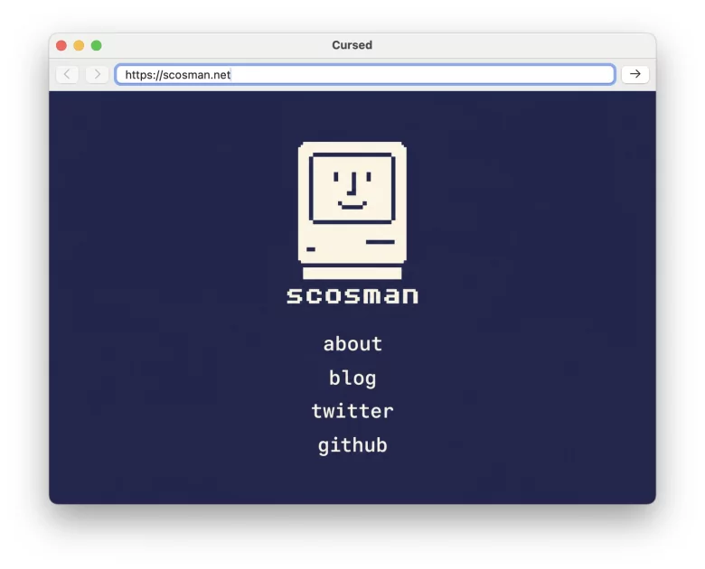 Этот браузер сломан — за рендеринг в Cursed Browser отвечает ИИ-модель