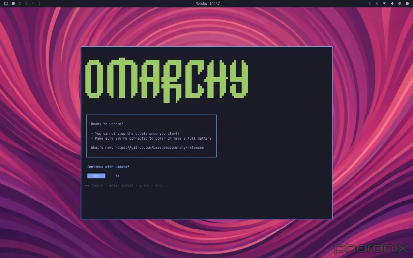 Arch-подобный дистрибутив Omarchy 3.7 получает функции для геймеров