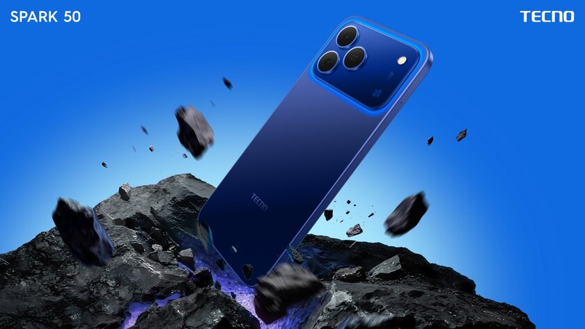 В России стартовали продажи TECNO SPARK 50: с 7000 мАч и интересным дизайном