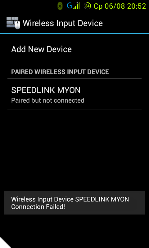 SPEEDLINK геймпад не подключается по БТ. Скриншот 2