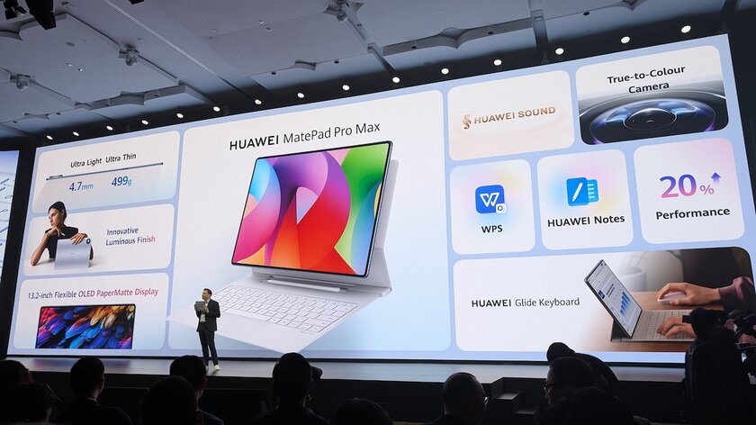 Ультратонкий корпус и флагманское железо: HUAWEI представила MatePad Pro Max
