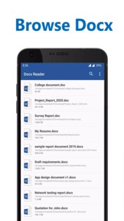Docx Reader 3.0.4. Скриншот 2