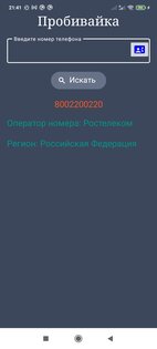 Пробить номер 3.56. Скриншот 1