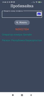 Пробить номер 3.58. Скриншот 2