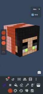 3D Skin Editor для Minecraft 2.5.4. Скриншот 2