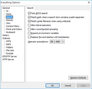 Everything 1.4.1.1032. Скриншот 6