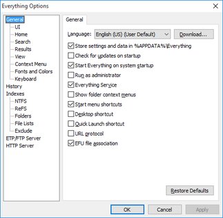 Everything 1.4.1.1032. Скриншот 5