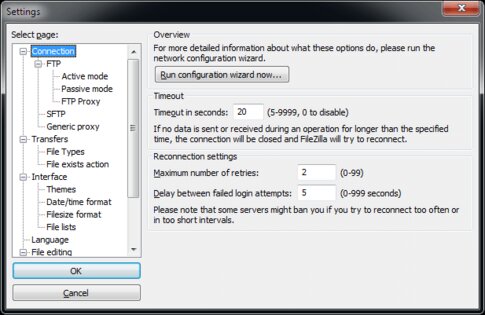 FileZilla. Скриншот 5