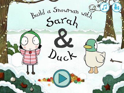 Sarah & Duck: Build a Snowman 1.2.1. Скриншот 2