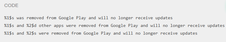 Google Play начнёт предупреждать пользователей об удалении из магазина установленных приложений