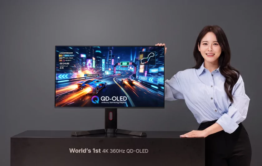 Samsung анонсировала первый в истории монитор QD-OLED с разрешением 4К и частотой 360 Гц
