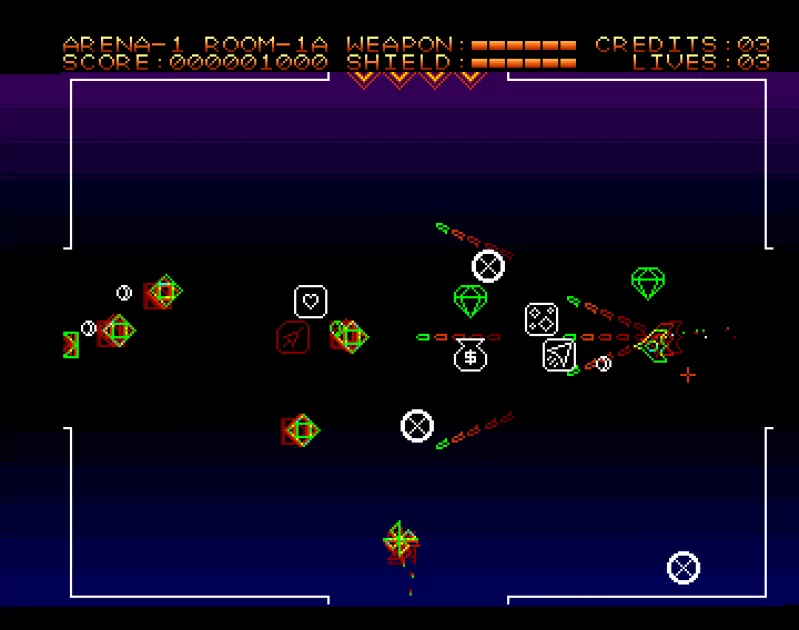 Бесплатный неоновый шутер для Amiga Echodrome получил масштабное обновление