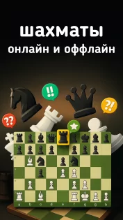 Шахматы: онлайн и офлайн 43.12.30.47. Скриншот 1