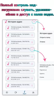 Скачать видео из Тик Ток и музыку (TikTok) 34.07.24.02. Скриншот 2